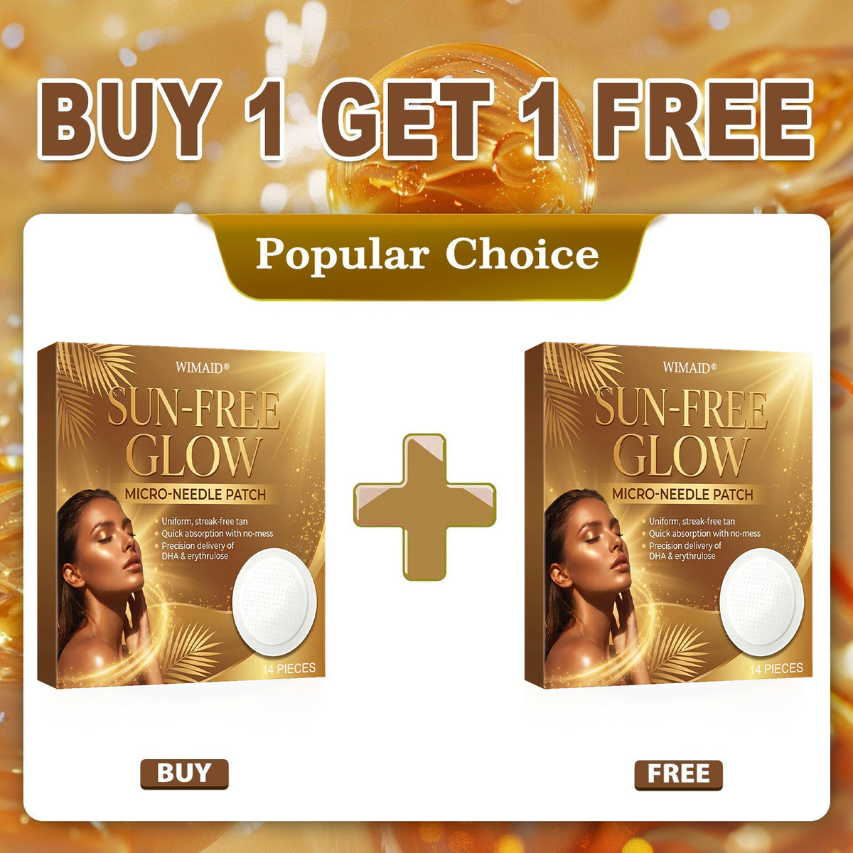 ☀️𝑶𝒇𝒇𝒊𝒄𝒊𝒂𝒍 𝑺𝒕𝒐𝒓𝒆 | ☀️ Wimaid® Sunless Instant Bronze Tanning Microneedle Patch (Nur einmal täglich) Sichtbarer Bronze-Glanz in 7 Tagen Ohne UV, ohne Orange, ohne Streifen, ohne DHA, ohne Unordnung