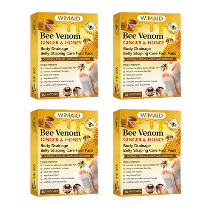🏆 50K+ SOLD! 🌿Bee Venom Ginger Herbal Foot Patches (Set of 10)