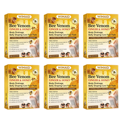 🏆 50K+ SOLD! 🌿Bee Venom Ginger Herbal Foot Patches (Set of 10)