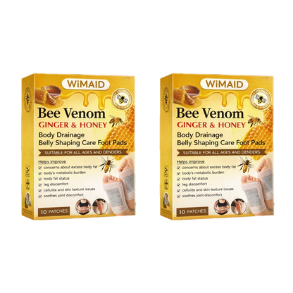🏆 50K+ SOLD! 🌿Bee Venom Ginger Herbal Foot Patches (Set of 10)