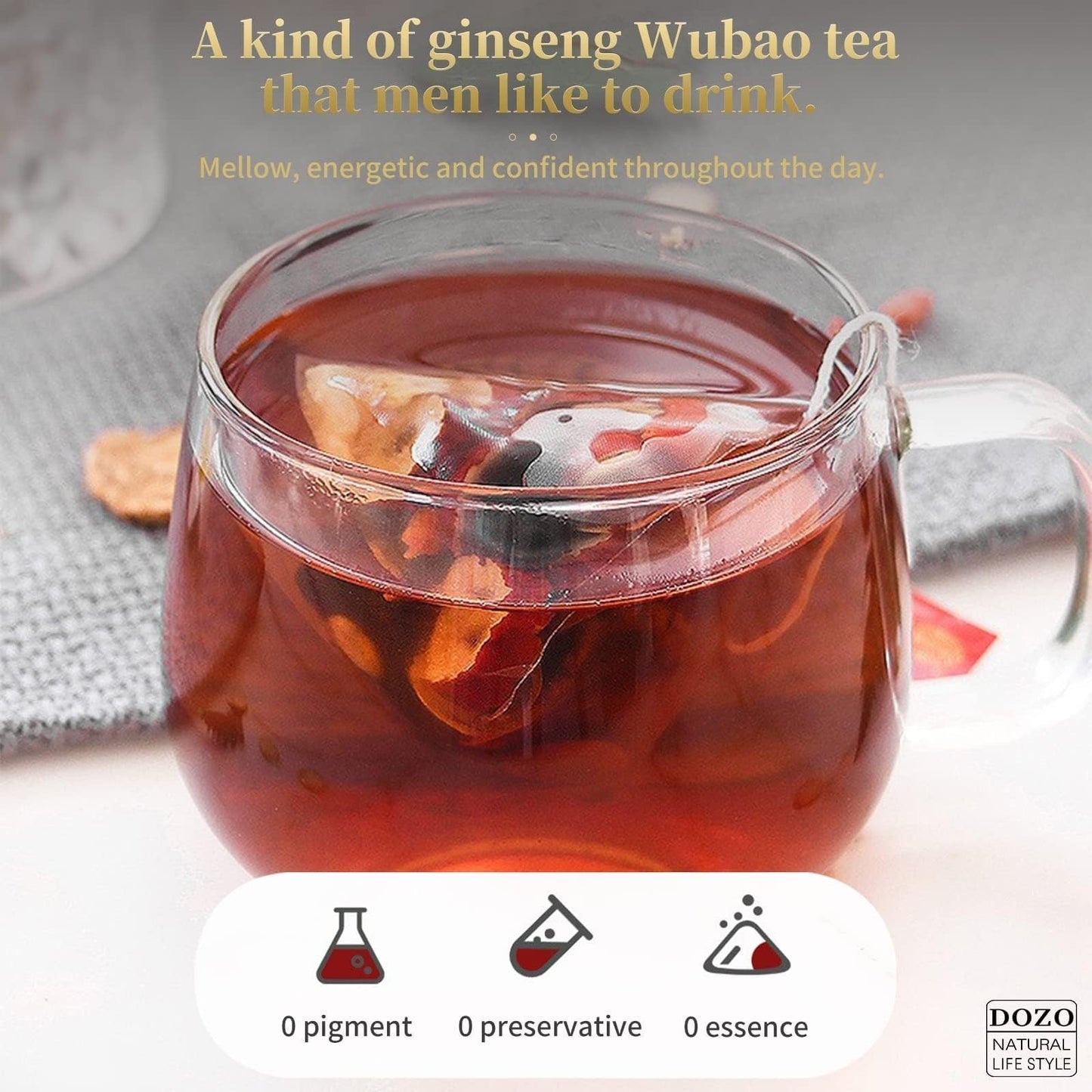 🏆 #1 Best Seller| Ginseng & Mulberry Herbal Tea