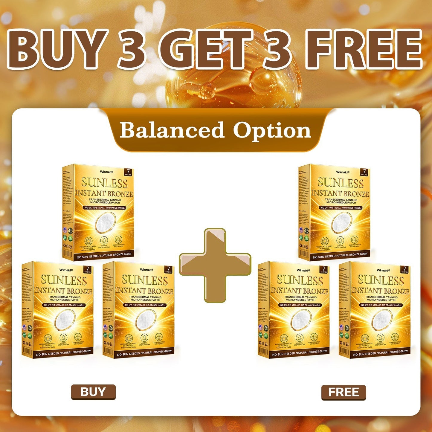 ☀️𝑶𝒇𝒇𝒊𝒄𝒊𝒂𝒍 𝑺𝒕𝒐𝒓𝒆 | ☀️ Wimaid® Sunless Instant Bronze Tanning Microneedle Patch (Just once a day) Visible Bronze Glow in 7 Days No UV, No Orange, No Streaks, No DHA, No Mess