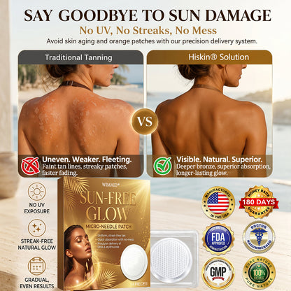 ☀️𝑶𝒇𝒇𝒊𝒄𝒊𝒂𝒍 𝑺𝒕𝒐𝒓𝒆 | ☀️ Wimaid® Sunless Instant Bronze Tanning Microneedle Patch (Just once a day) Visible Bronze Glow in 7 Days No UV, No Orange, No Streaks, No DHA, No Mess
