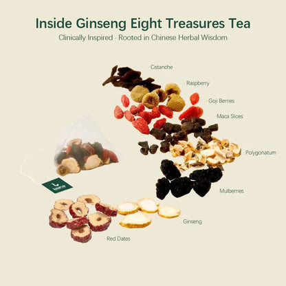 🏆 #1 Best Seller| Ginseng & Mulberry Herbal Tea