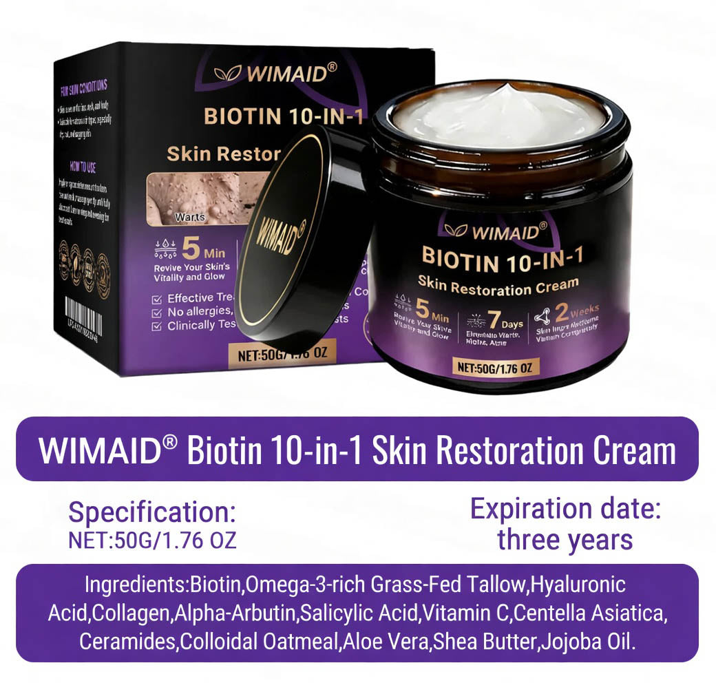 Hergestellt und versandt aus den USA🍁WIMAID® Biotin 10-in-1 Hauterneuerungscreme – Letzter Tag der Aktion: 75 % RABATT
