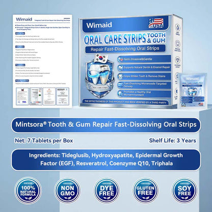 WIMAID® Fast-Dissolving Oral Strips Advanced Daily Oral Care